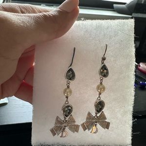 Authentic Dior Silver Jewelry piece with pearl